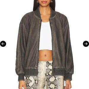 Steve Madden Charcoal Bomber Jacket